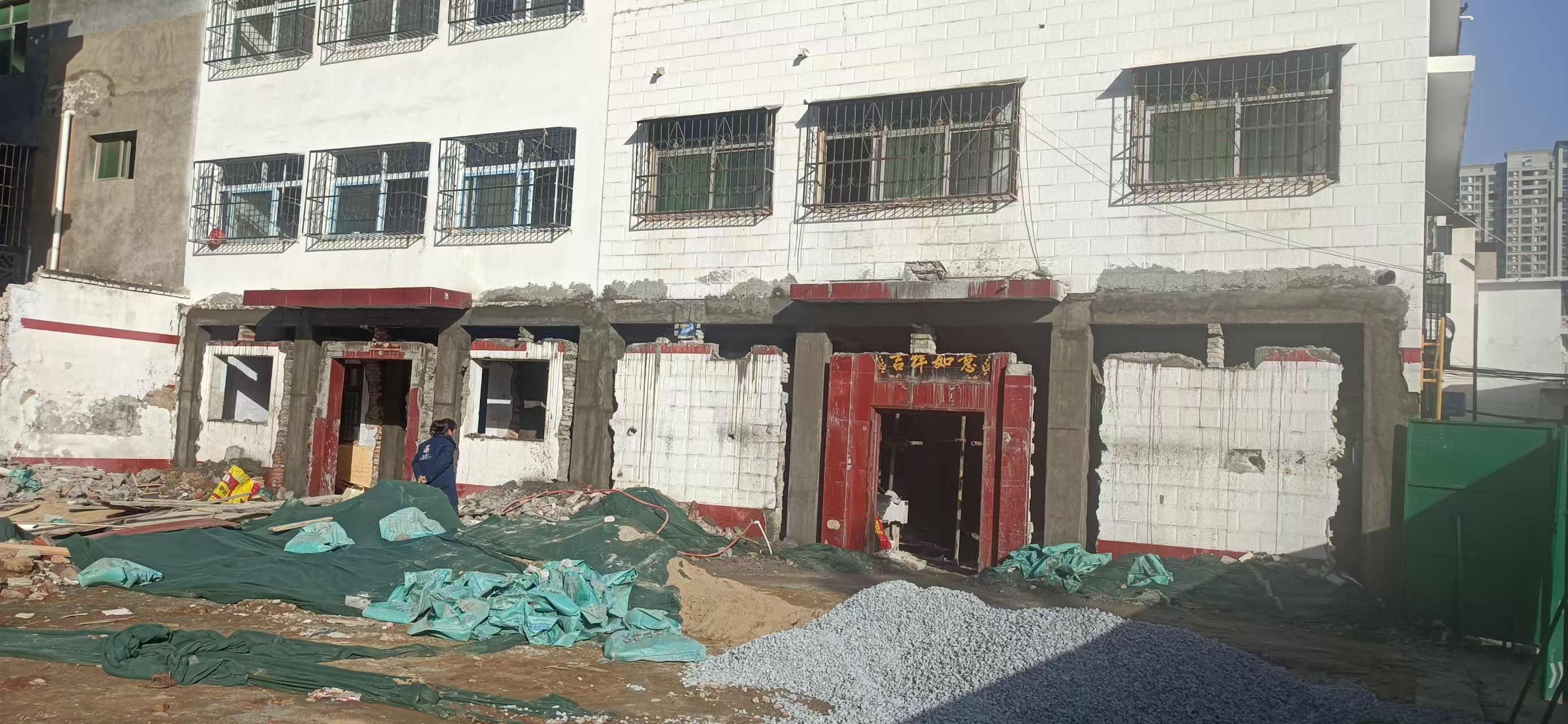铁岭市房屋改框架危房加固 - 方案